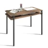 Mesa estudio Mod-Rio acabado nogal/grafito, 54 x 100 x 77 cm (fondo x ancho x alto)
