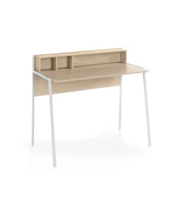 Mesa estudio Mod-Tokio acabado roble/blanco, 50 x 105 x 90 cm (fondo x ancho x alto)