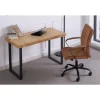 Mesa estudio Natural roble nordish estructura negro 120 cm(ancho) 60 cm(fondo) 73 cm(alto)