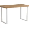 Mesa estudio Natural roble nordish estructura blanca 73 cm(alto)120 cm(ancho)60 cm(fondo)