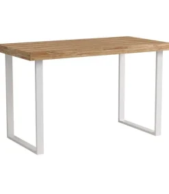 Mesa estudio Natural roble nordish estructura blanca 73 cm(alto)120 cm(ancho)60 cm(fondo)