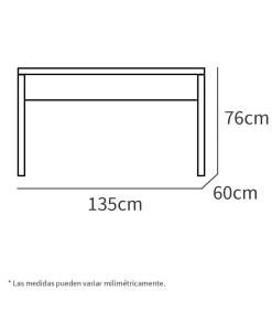 Mesa Estudio Nexus acabado roble gold, 76cm(alto) 135cm(ancho) 60cm(fondo).