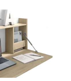 Mesa estudio para colgar Mod-Murillo acabado roble/blanco, 15/46 x 80 x 42 cm (fondo x ancho x alto)