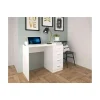 Mesa estudio Saturno en blanco con 4 cajones. 74 cm(alto)100 cm(ancho)50 cm(fondo)