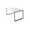Mesa estudio Skala acabado blanco, 73 cm(alto)140 cm(ancho)80 cm(fondo)