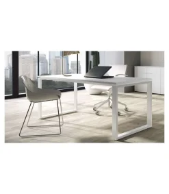 Mesa estudio Skala acabado blanco, 73 cm(alto)140 cm(ancho)80 cm(fondo)