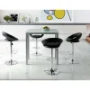 Mesa extensible alta Laia acabado cristal blanco, 95 (alto) x 95 (largo) x 55/95 ancho