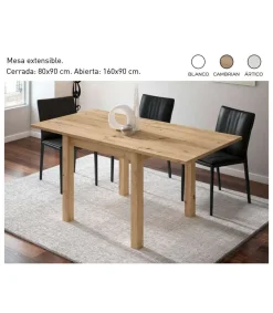 Mesa extensible Orce en varios colores a elegir. 80/160 x 90 cm (largo x ancho)