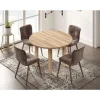 Mesa extensible Pablo en roble cambrian. 94/124 x 94 cm x 76 cm