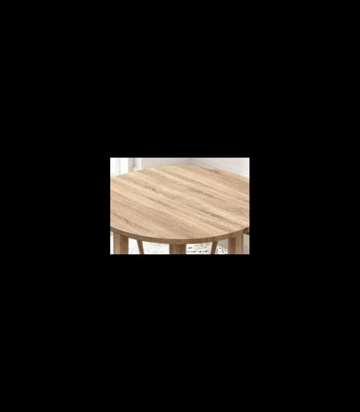 Mesa extensible Pablo en roble cambrian. 94/124 x 94 cm x 76 cm