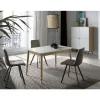 Mesa extensible rectangular Carmela acabado blanco, 120/160 x 80 x 76 cm (largo x ancho x alto)