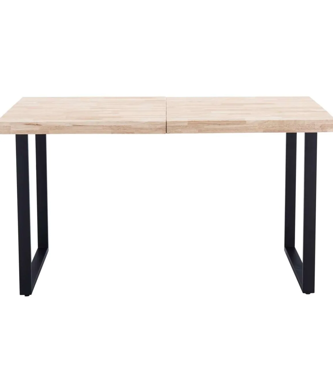 Mesa extensible STEVE Roble Nordish/Negro 76 cm(alto)140-180 cm(ancho)80 cm(largo)