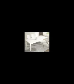 Mesa extensible Zujar acabado blanco . 130/200 x 90 cm x 76 cm