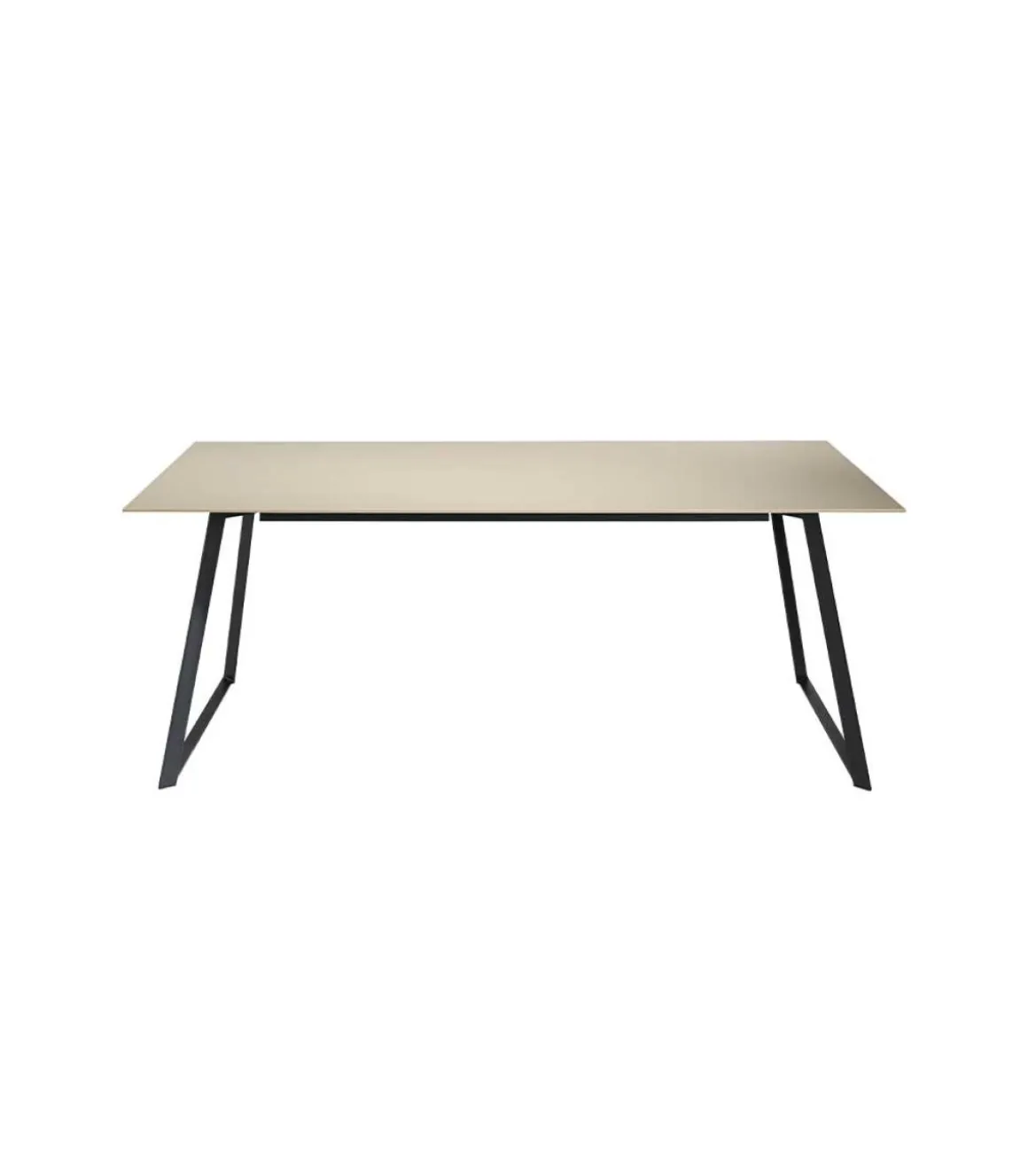 Mesa fija rectangular en blanco Leire, 180 x 90 x 75 cm (largo x ancho x alto)