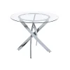Mesa fija redonda Thunder para salón o cocina de cristal 75 cm(alto)100 cm(ancho)