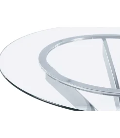Mesa fija redonda Thunder para salón o cocina de cristal 75 cm(alto)100 cm(ancho)