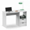 Mesa oficina o despacho Eko acabado blanco, 76 cm(alto)115 cm(ancho)50 cm(fondo)