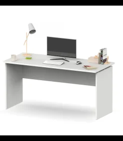 Mesa oficina o despacho Rivoli acabado blanco, 76cm(alto) 155cm(ancho) 68cm(fondo)
