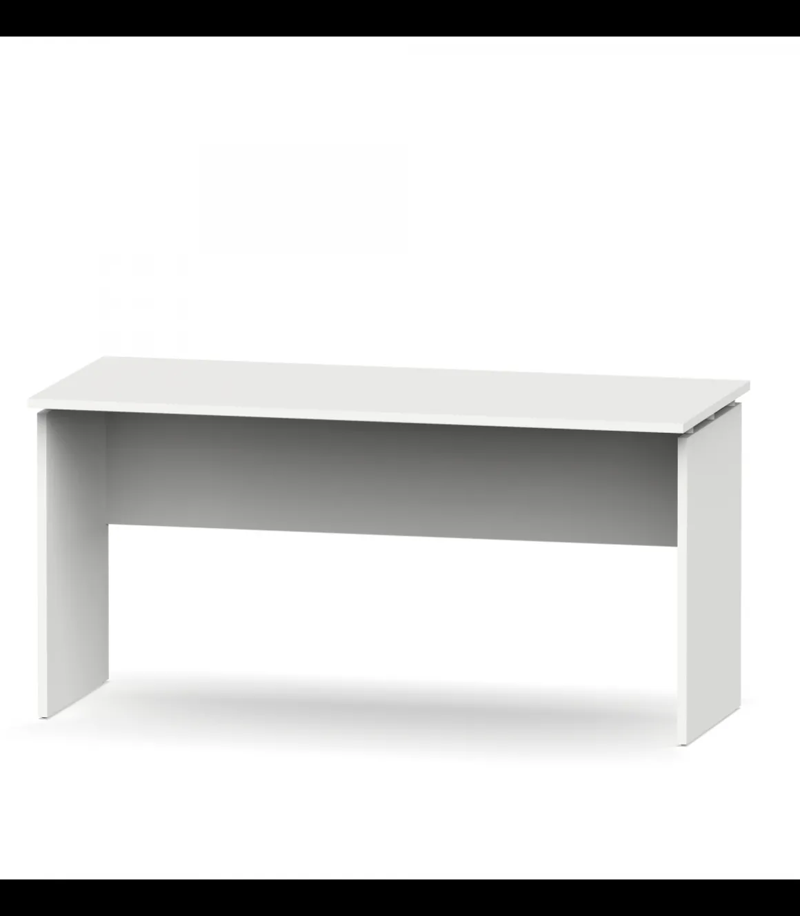 Mesa oficina o despacho Rivoli acabado blanco, 76cm(alto) 155cm(ancho) 68cm(fondo)