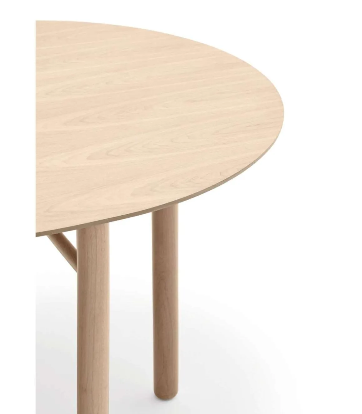 Mesa ovalada para comedor modelo Junco acabado natural, 100cm(ancho) 75cm(alto) 200cm (largo)