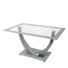 Mesa para cocina, comedor fija Md-Ubrique acabado blanco, 140cm(ancho) 75cm(altura) 90cm(fondo).