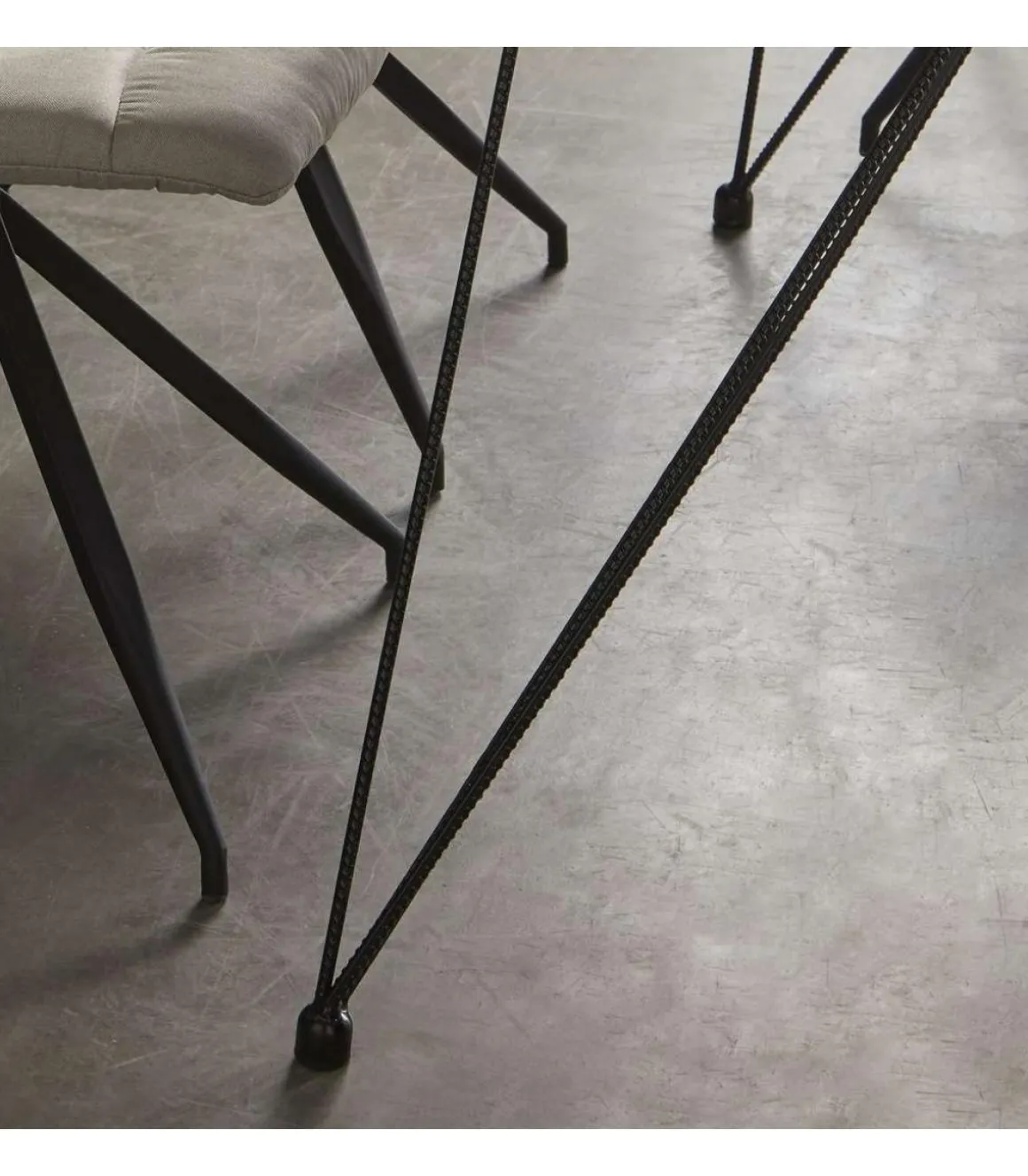 Mesa para cocina, comedor Md-Sally tapa cristal transparente, 140cm(ancho) 75cm(altura) 90cm(fondo).