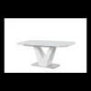 Mesa para comedor extensible Md-UVE acabado blanco, 160/200cm(ancho) 76cm(altura) 90cm(fondo).