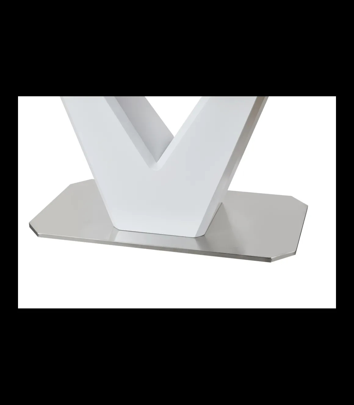 Mesa para comedor extensible Md-UVE acabado blanco, 160/200cm(ancho) 76cm(altura) 90cm(fondo).