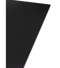 Mesa para comedor fija Md-Samira acabado negro, 180cm(ancho) 76cm(altura) 90cm(fondo).