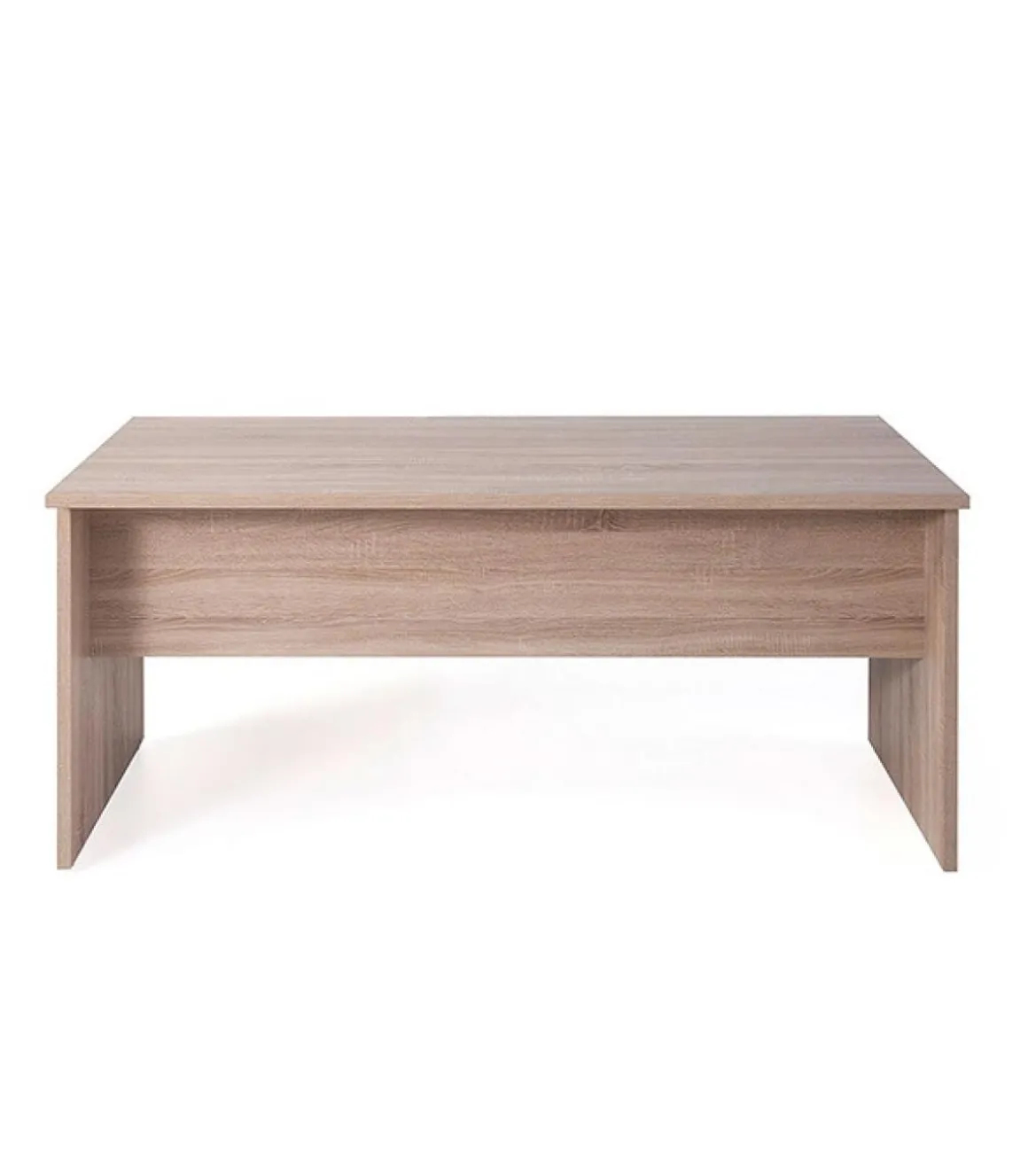 Mesa para oficina o estudio acabado olmo claro, 73 cm(alto)140 cm(ancho)80 cm(fondo)