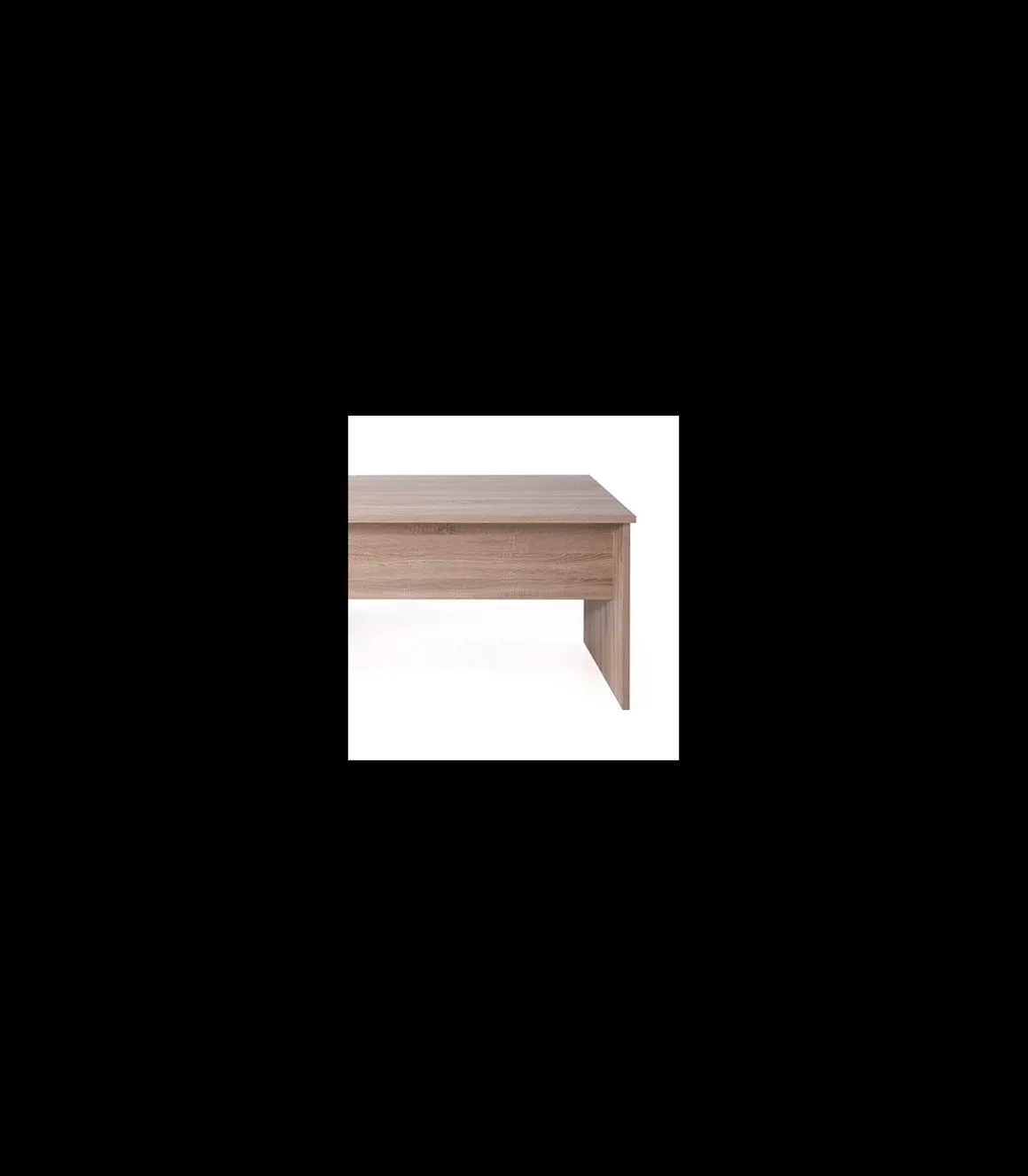 Mesa para oficina o estudio acabado olmo claro, 73 cm(alto)140 cm(ancho)80 cm(fondo)