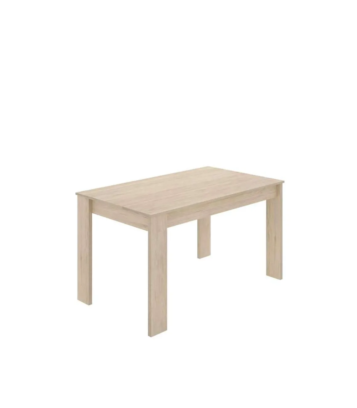 Mesa para salón fija Harley acabado natural, 77 cm(alto)138,5cm(ancho)81 cm(largo)