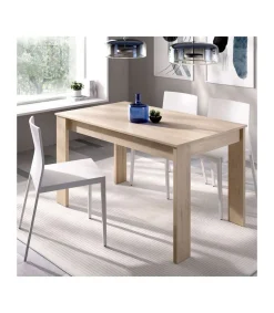 Mesa para salón fija Harley acabado natural, 77 cm(alto)138,5cm(ancho)81 cm(largo)