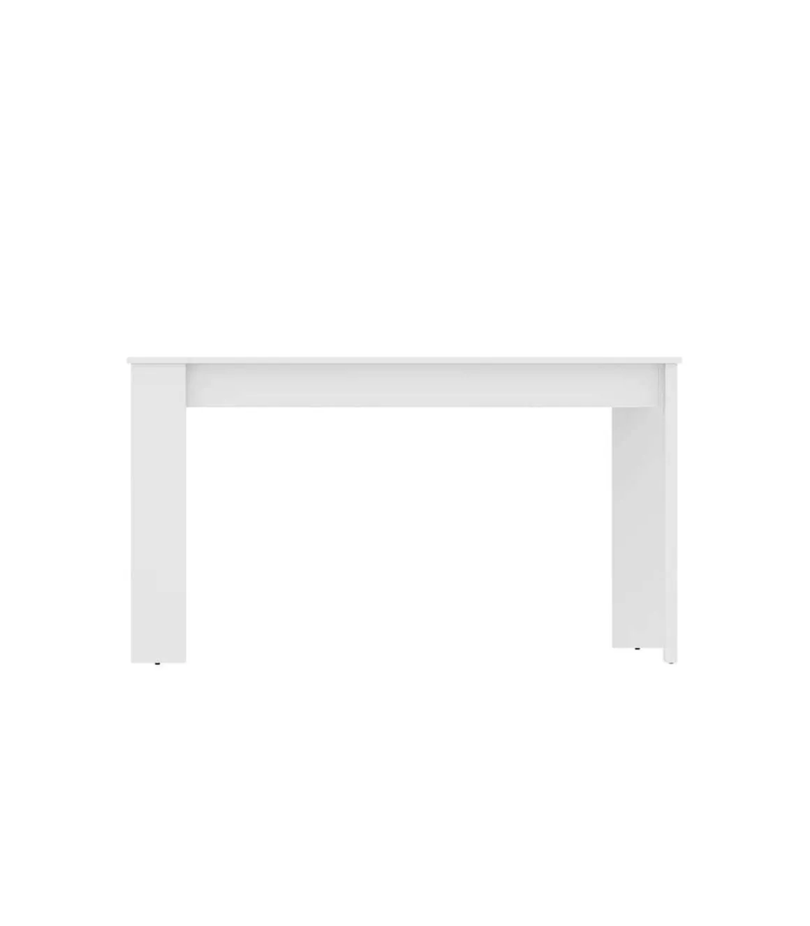 Mesa para salón fija Harley acabado Blanco, 77 cm(alto)138,5cm(ancho)81 cm(largo)