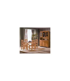 Mesa rectangular Altea en acabado madera maciza de pino color miel 73 cm(alto) 80 cm(ancho) 120 cm(largo)