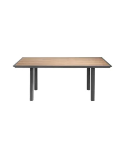 Mesa rectangular con acabado en madera de nogal Luna, 200 x 90 x 75 cm (largo x ancho x alto)