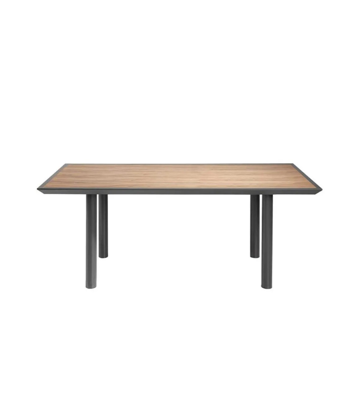 Mesa rectangular con acabado en madera de nogal Luna, 200 x 90 x 75 cm (largo x ancho x alto)