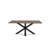 Mesa rectangular de comedor Caeli acabado nogal sabi 76cm(alto) 100cm(ancho) 180cm(largo)