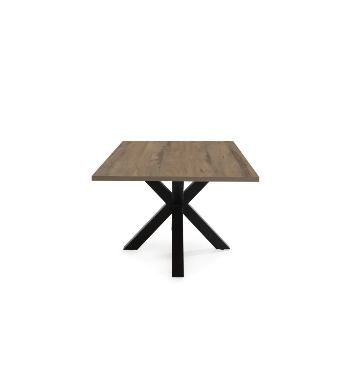 Mesa rectangular de comedor Caeli acabado nogal sabi 76cm(alto) 100cm(ancho) 180cm(largo)