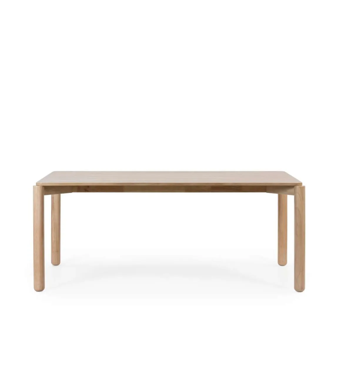 Mesa rectangular extensible para cocina o comedor modelo Atlas acabado roble claro, 95cm(ancho) 75cm(alto) 160/200cm(largo)