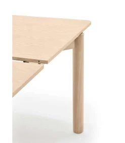Mesa rectangular extensible para cocina o comedor modelo Atlas acabado roble claro, 95cm(ancho) 75cm(alto) 160/200cm(largo)
