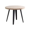 Mesa redonda extensible Berg roble nordish patas negras 76 cm(alto) 120/160/200cm(ancho) 120cm(largo)