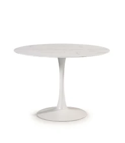Mesa redonda modelo Adela acabado blanco, 75cm(alto) 110cm(ancho) 110cm(largo)