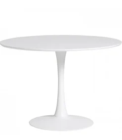 Mesa redonda Onda acabado blanco 75 cm(alto) 110 cm(ancho) 110 cm(largo)