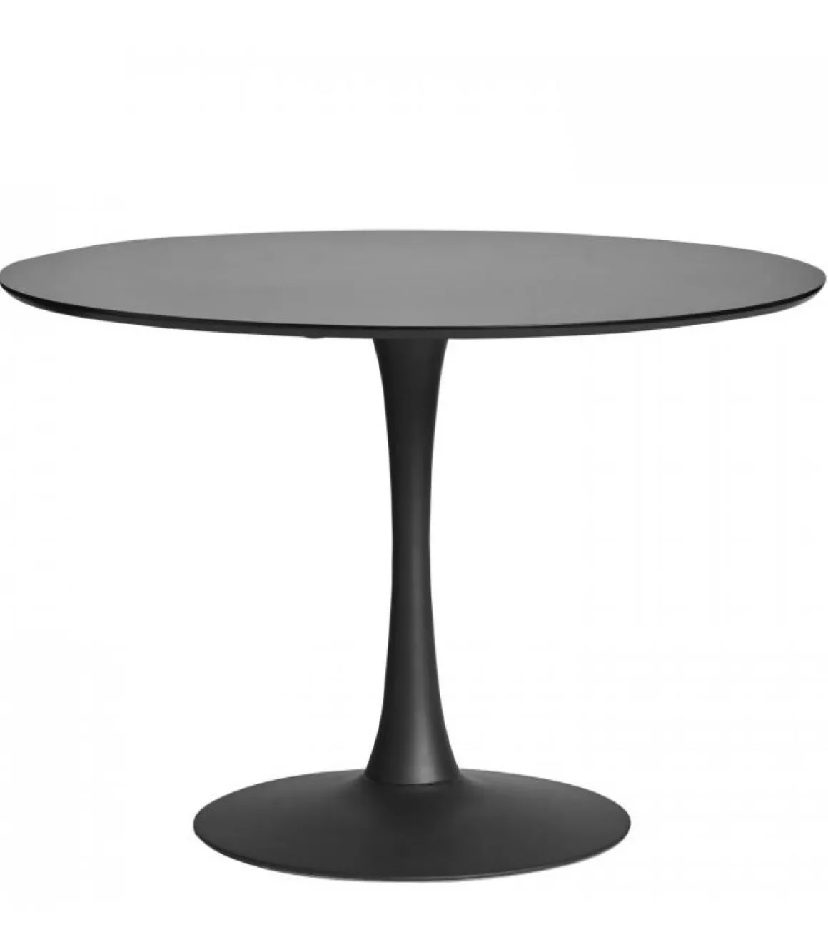 Mesa redonda Onda acabado negro 75 cm(alto) 110 cm(ancho) 110 cm(largo)