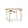 Mesa redonda para cocina o comedor modelo Junco acabado natural, 120cm(ancho) 75cm(alto) 120cm (largo)