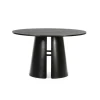 Mesa redonda para comedor modelo Cep acabado negro, 137cm(ancho) 75cm(alto) 137cm (largo)