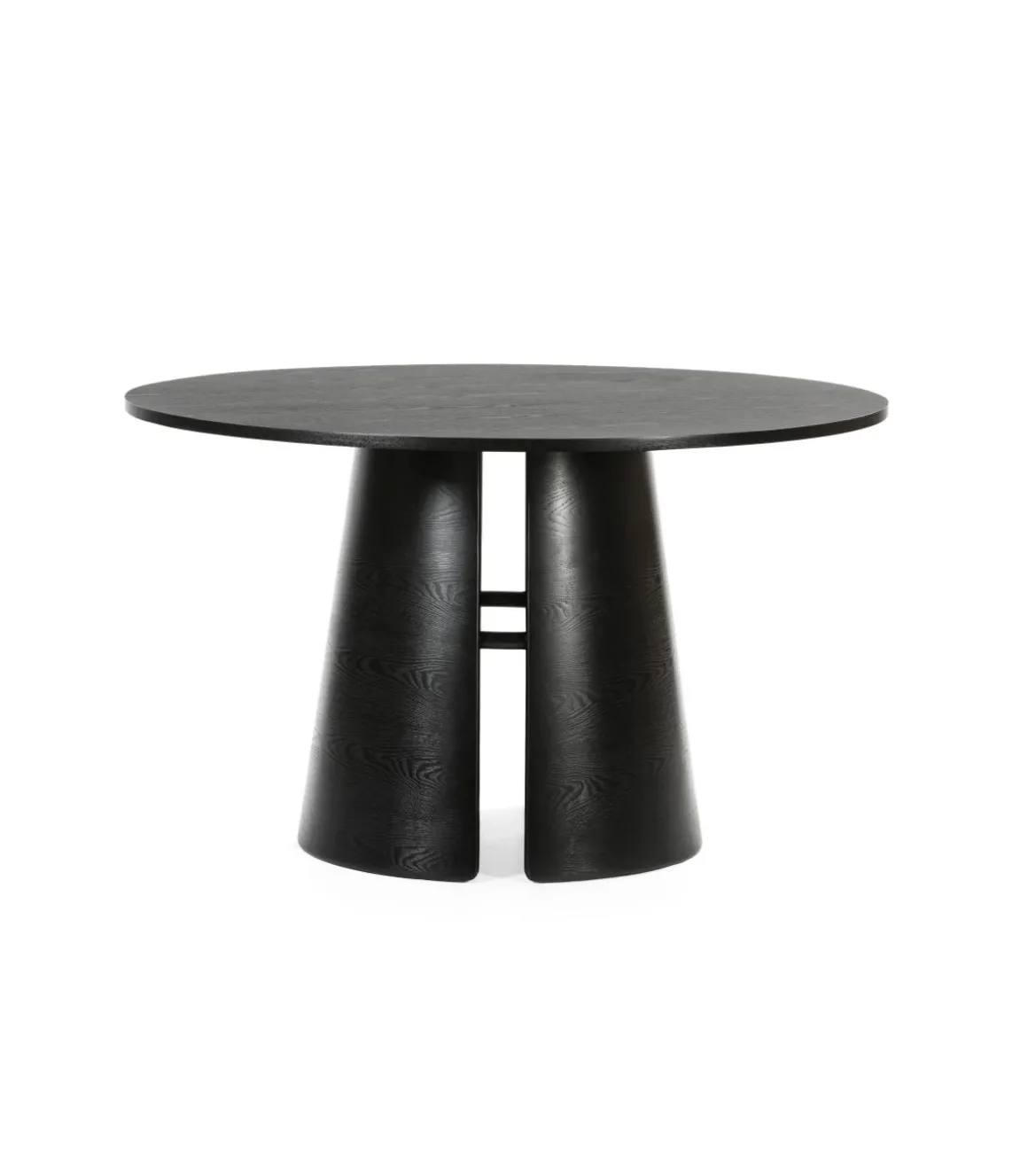 Mesa redonda para comedor modelo Cep acabado negro, 137cm(ancho) 75cm(alto) 137cm (largo)