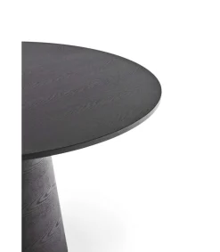 Mesa redonda para comedor modelo Cep acabado negro, 137cm(ancho) 75cm(alto) 137cm (largo)