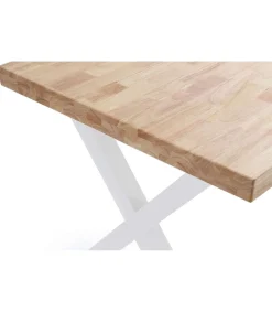 Mesa salon fija X-Loft-140 acabado roble nordish/blanco, 76 cm(alto)140 cm(ancho)80 cm(largo)